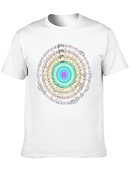 Musical Note Circle Graphic Tee