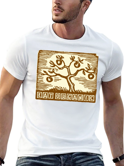 Eat Organic T-Shirt - Black Graphic Tee