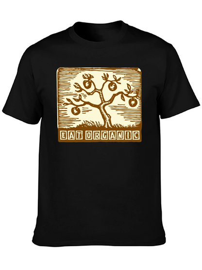 Eat Organic T-Shirt - Black Graphic Tee