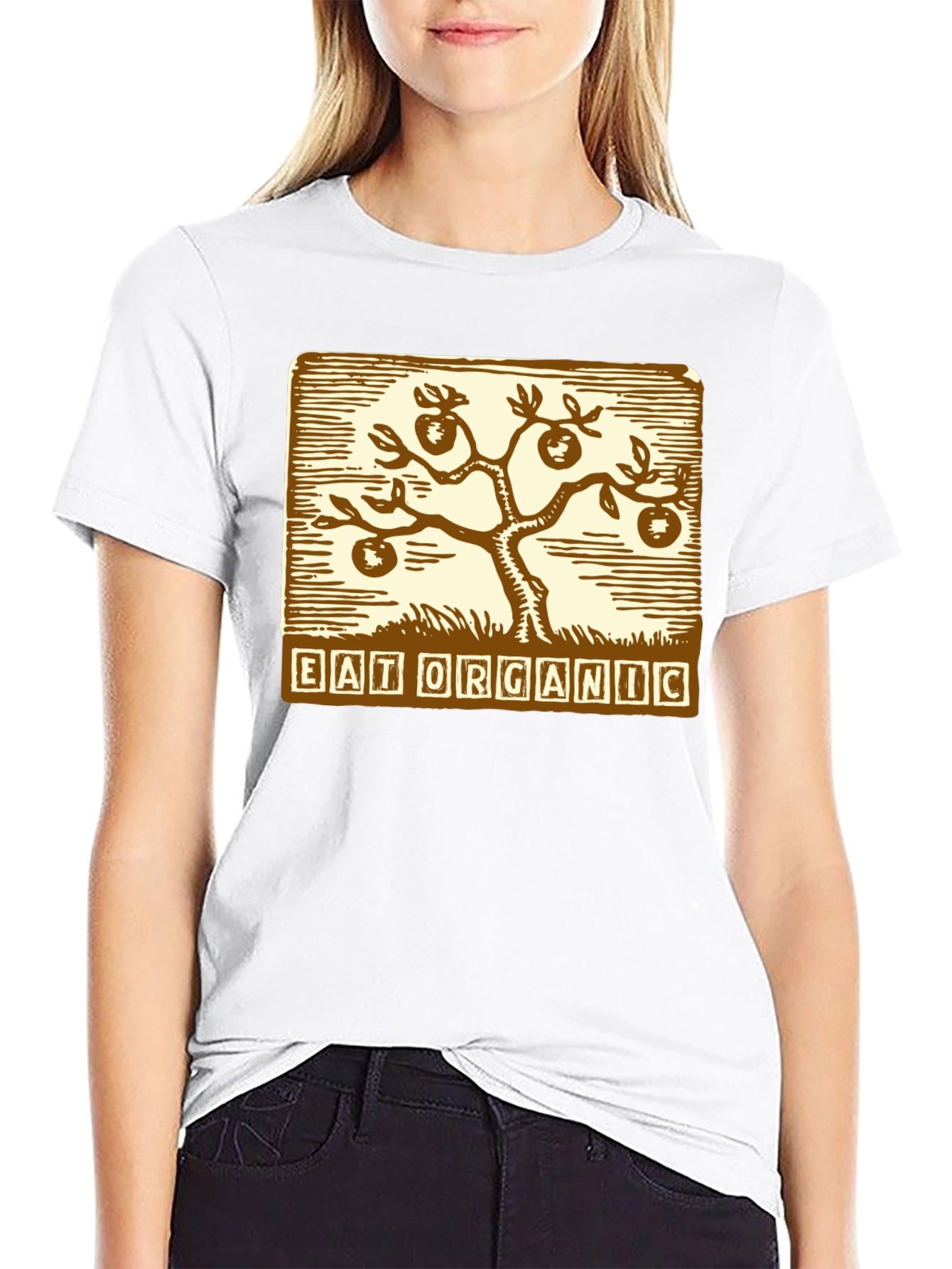 Eat Organic T-Shirt - Black Graphic Tee