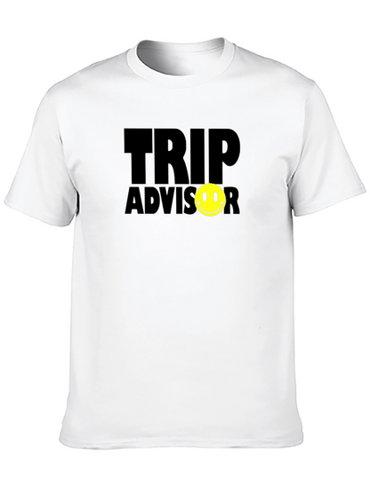 Trip Advisor Smiley Face Black T-Shirt