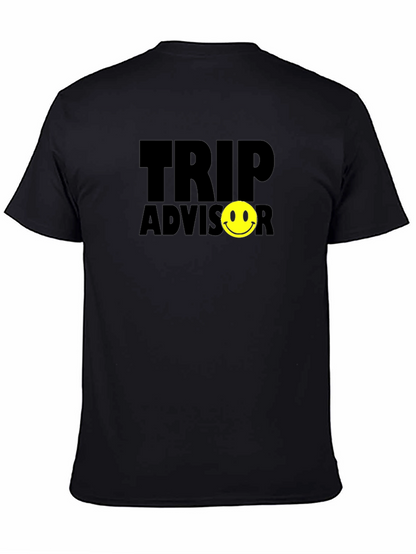 Trip Advisor Smiley Face Black T-Shirt