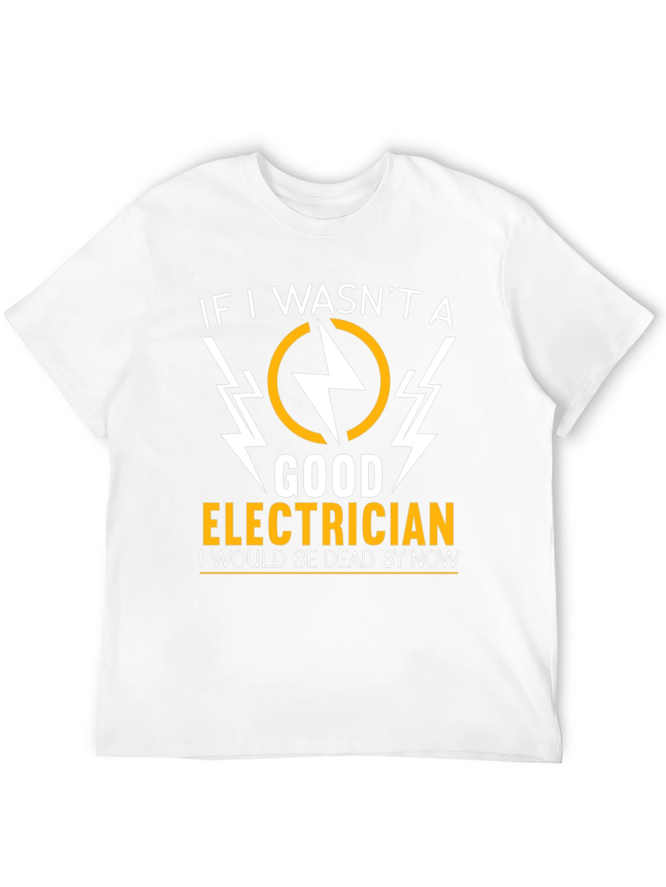 Electrician Humor Graphic T-Shirt - Black