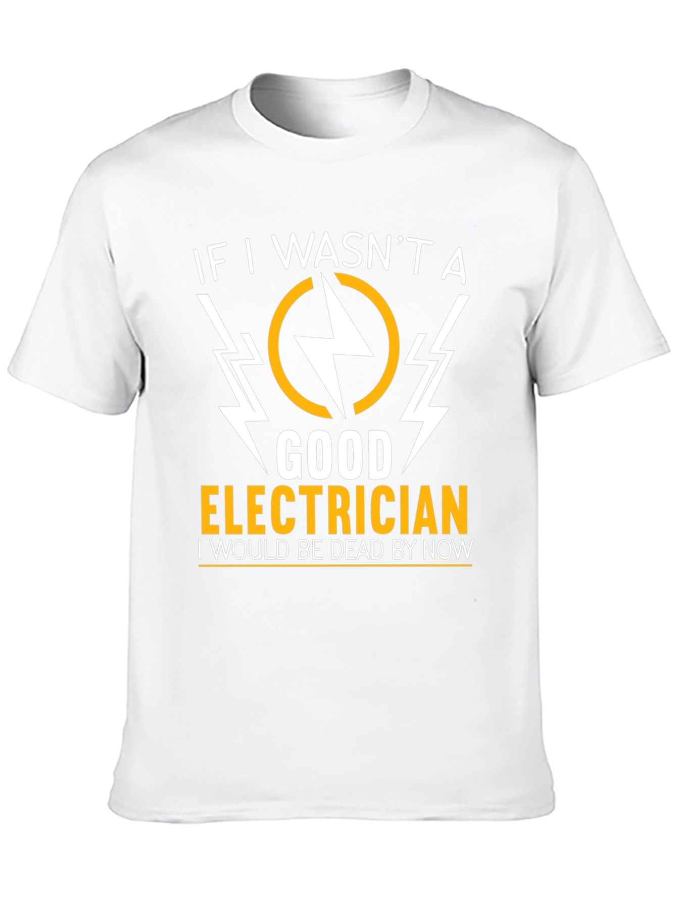 Electrician Humor Graphic T-Shirt - Black