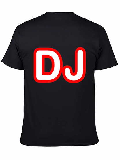 DJ Graphic Tee - Black Cotton T-Shirt