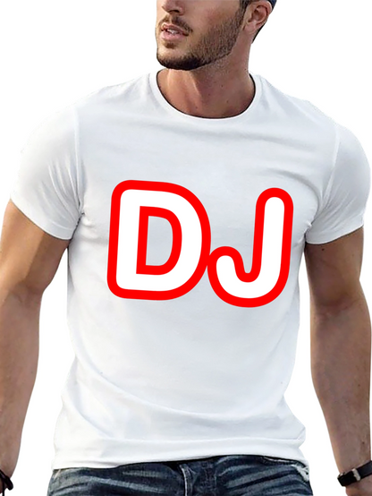 DJ Graphic Tee - Black Cotton T-Shirt