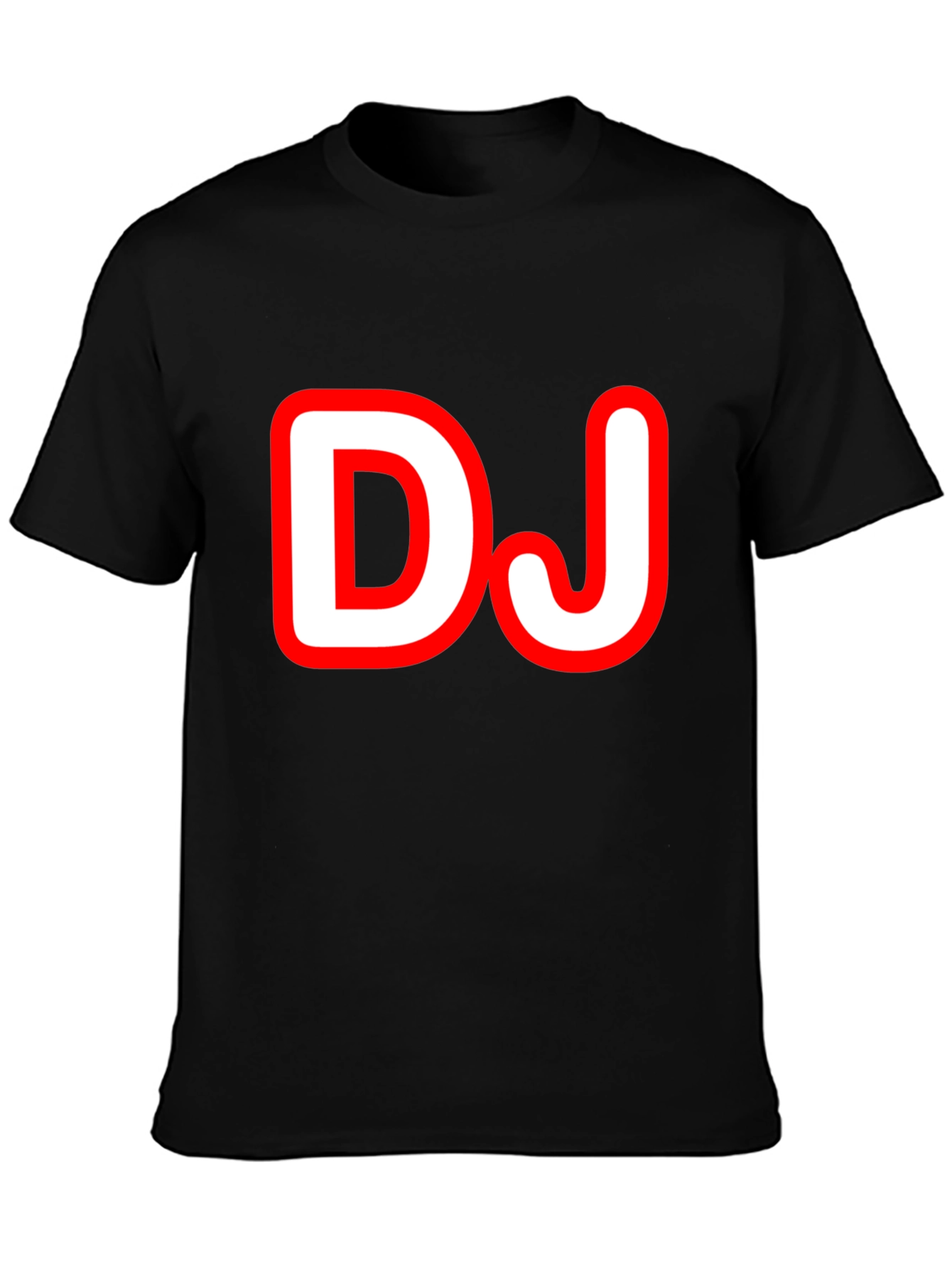DJ Graphic Tee - Black Cotton T-Shirt