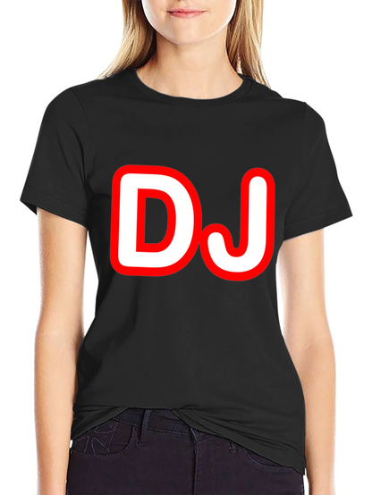 DJ Graphic Tee - Black Cotton T-Shirt