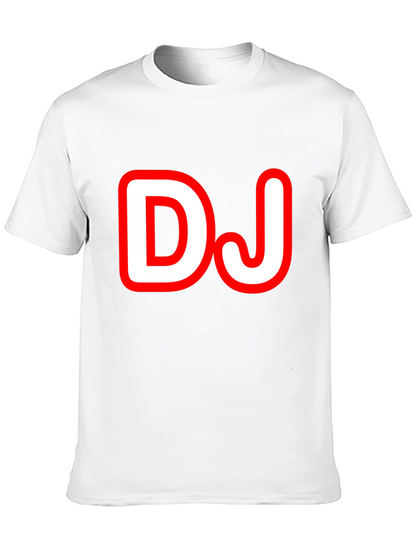 DJ Graphic Tee - Black Cotton T-Shirt