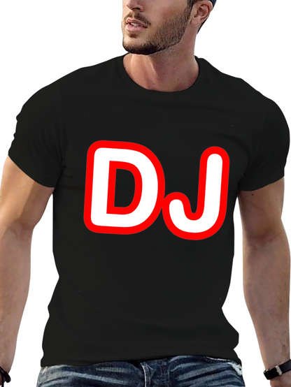 DJ Graphic Tee - Black Cotton T-Shirt
