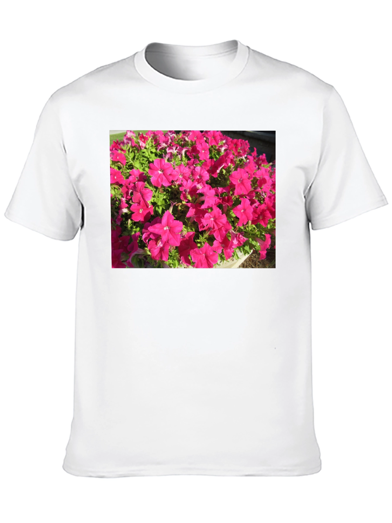 Floral Print Black T-Shirt - Bold & Vibrant