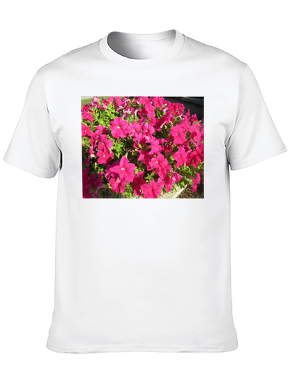Floral Print Black T-Shirt - Bold & Vibrant