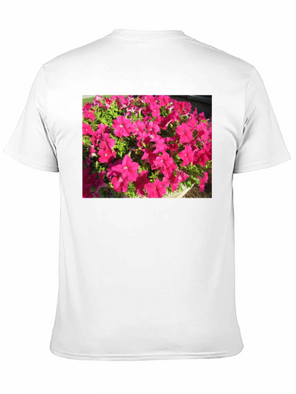 Floral Print Black T-Shirt - Bold & Vibrant