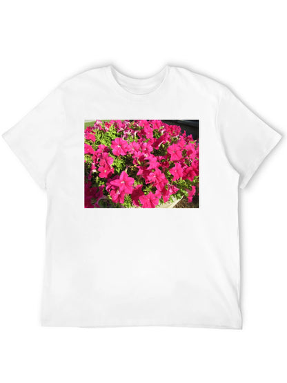 Floral Print Black T-Shirt - Bold & Vibrant