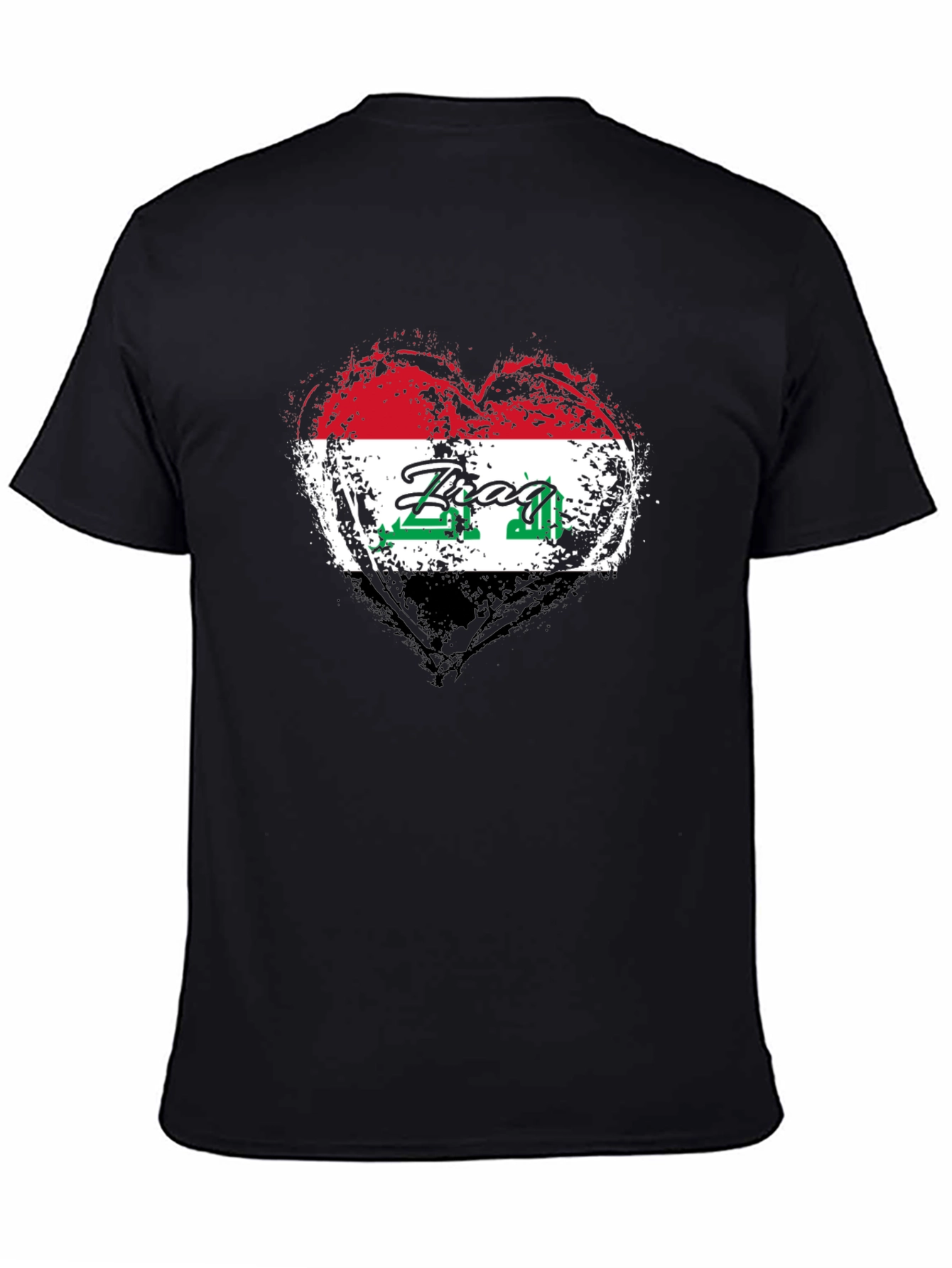 Iraq Flag Heart T-Shirt - Show Your Pride!