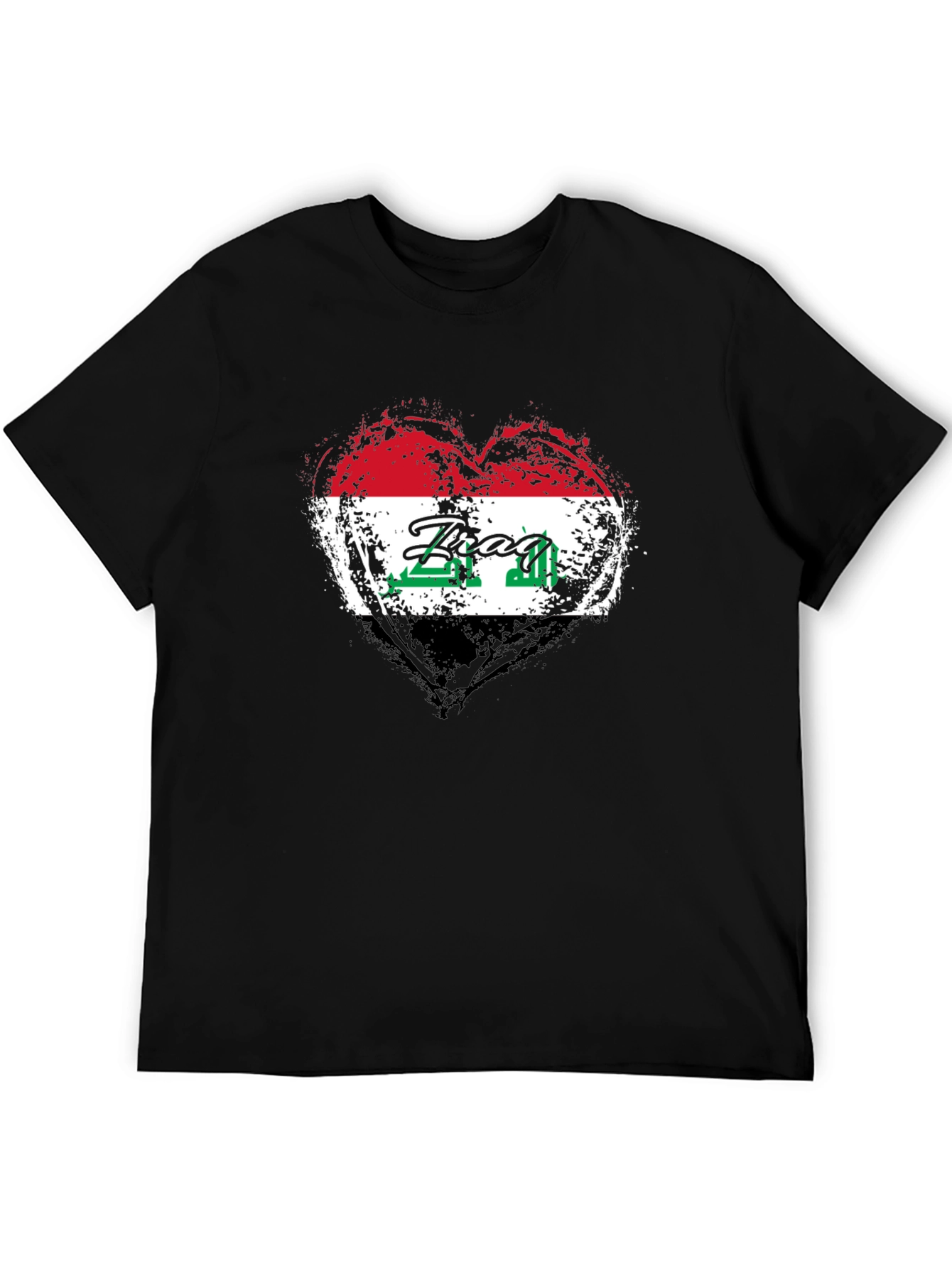 Iraq Flag Heart T-Shirt - Show Your Pride!