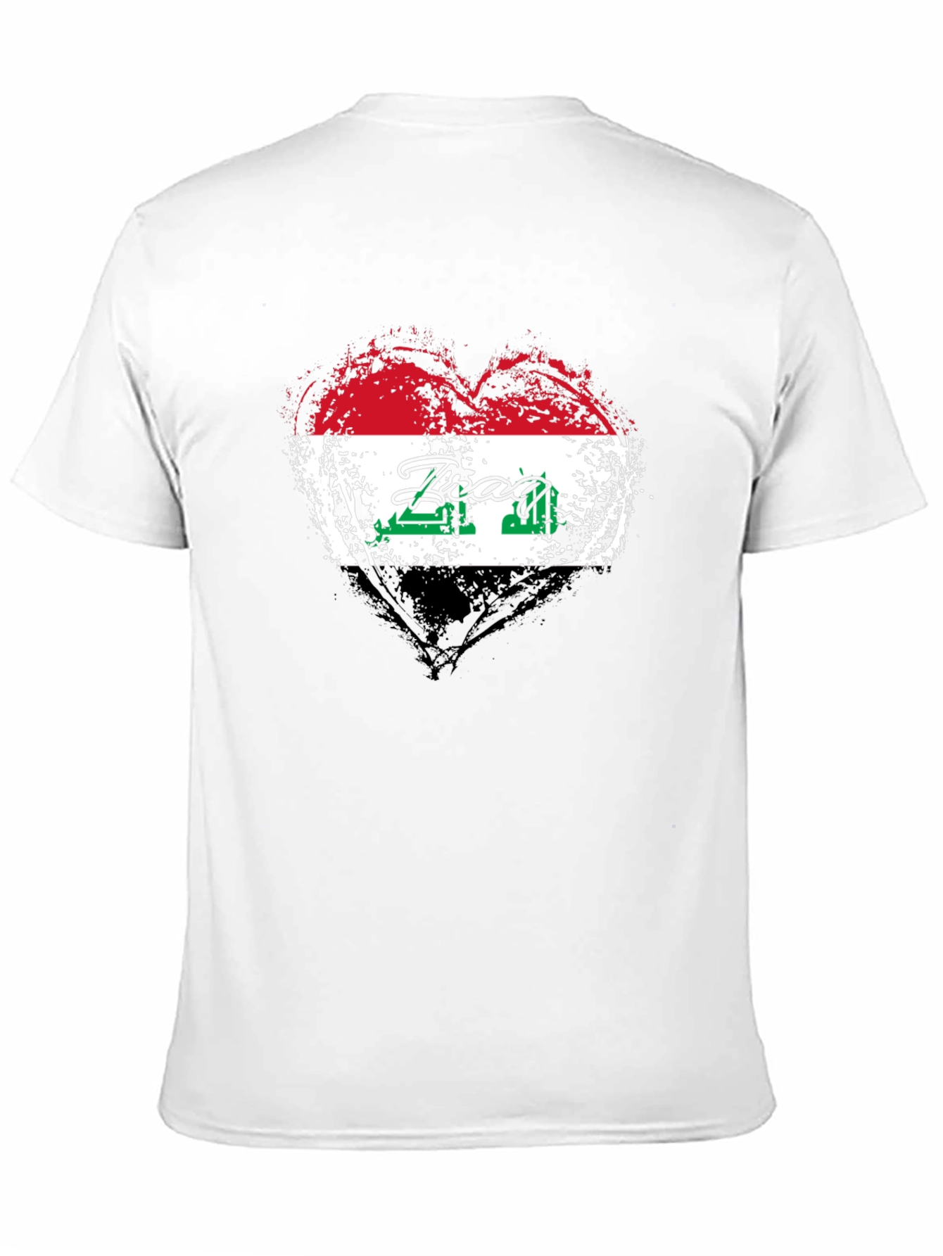 Iraq Flag Heart T-Shirt - Show Your Pride!