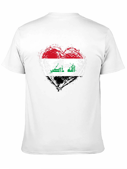 Iraq Flag Heart T-Shirt - Show Your Pride!
