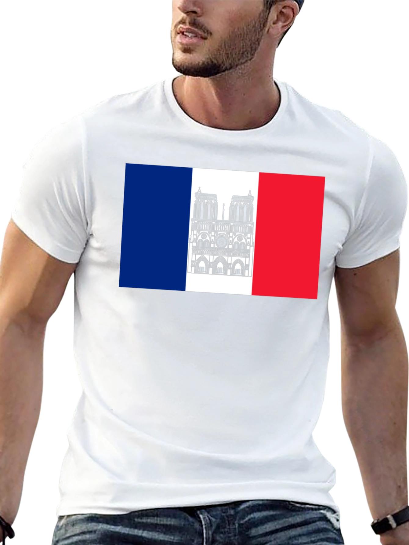 Notre Dame France Flag T-Shirt