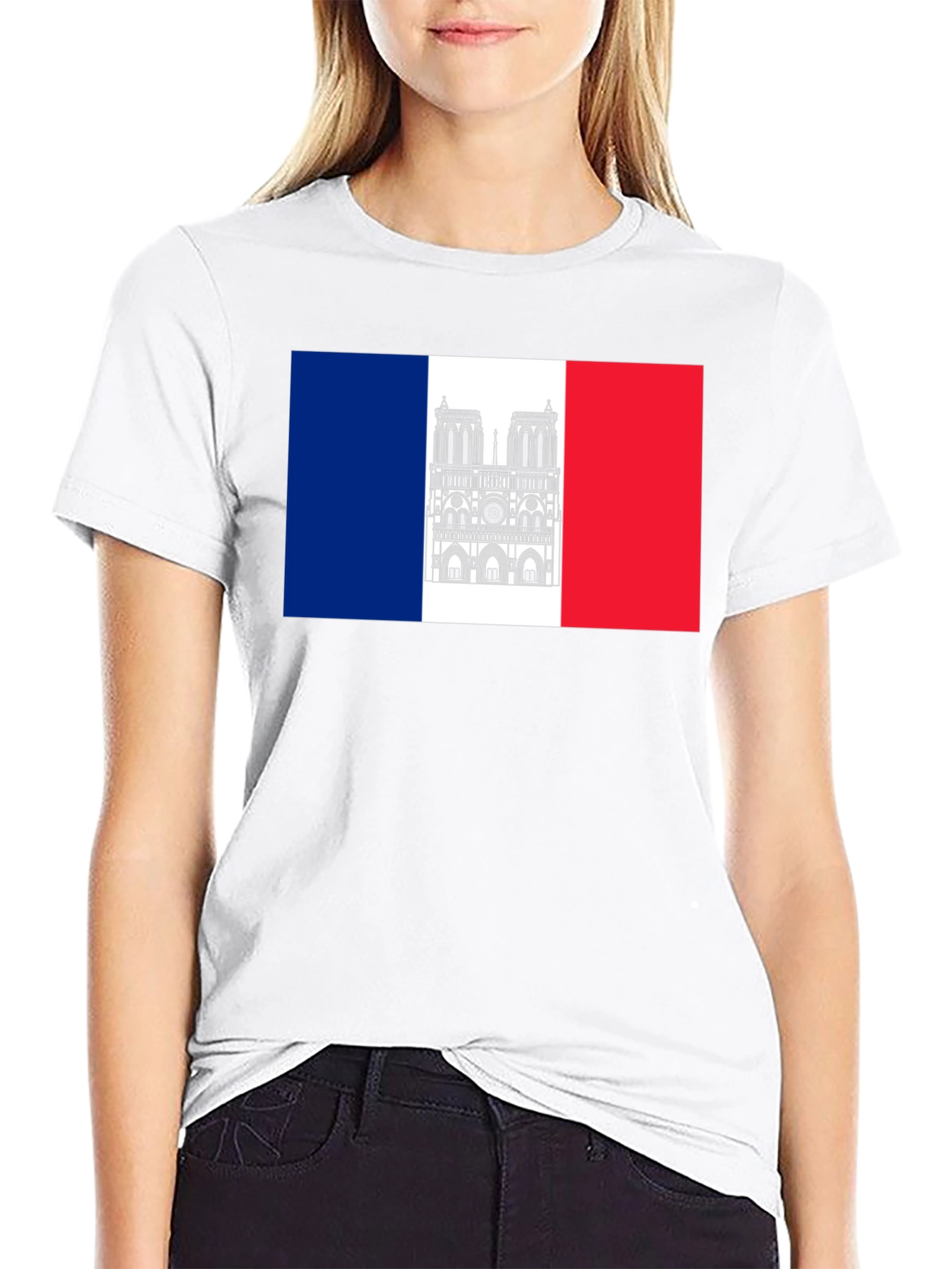 Notre Dame France Flag T-Shirt