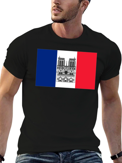 Notre Dame France Flag T-Shirt
