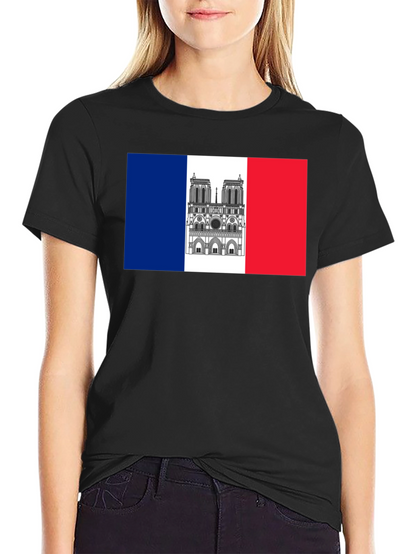 Notre Dame France Flag T-Shirt