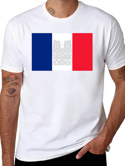 Notre Dame France Flag T-Shirt