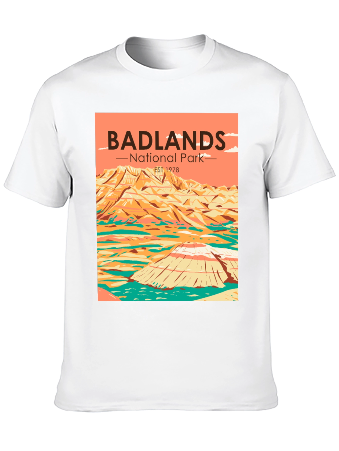 Badlands National Park T-Shirt - Retro Style