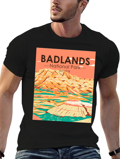 Badlands National Park T-Shirt - Retro Style