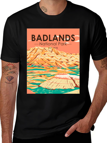 Badlands National Park T-Shirt - Retro Style