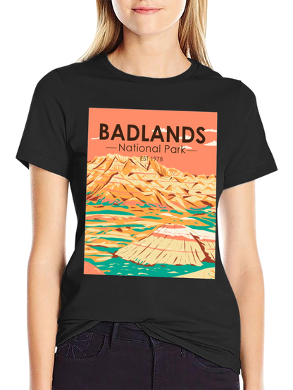 Badlands National Park T-Shirt - Retro Style
