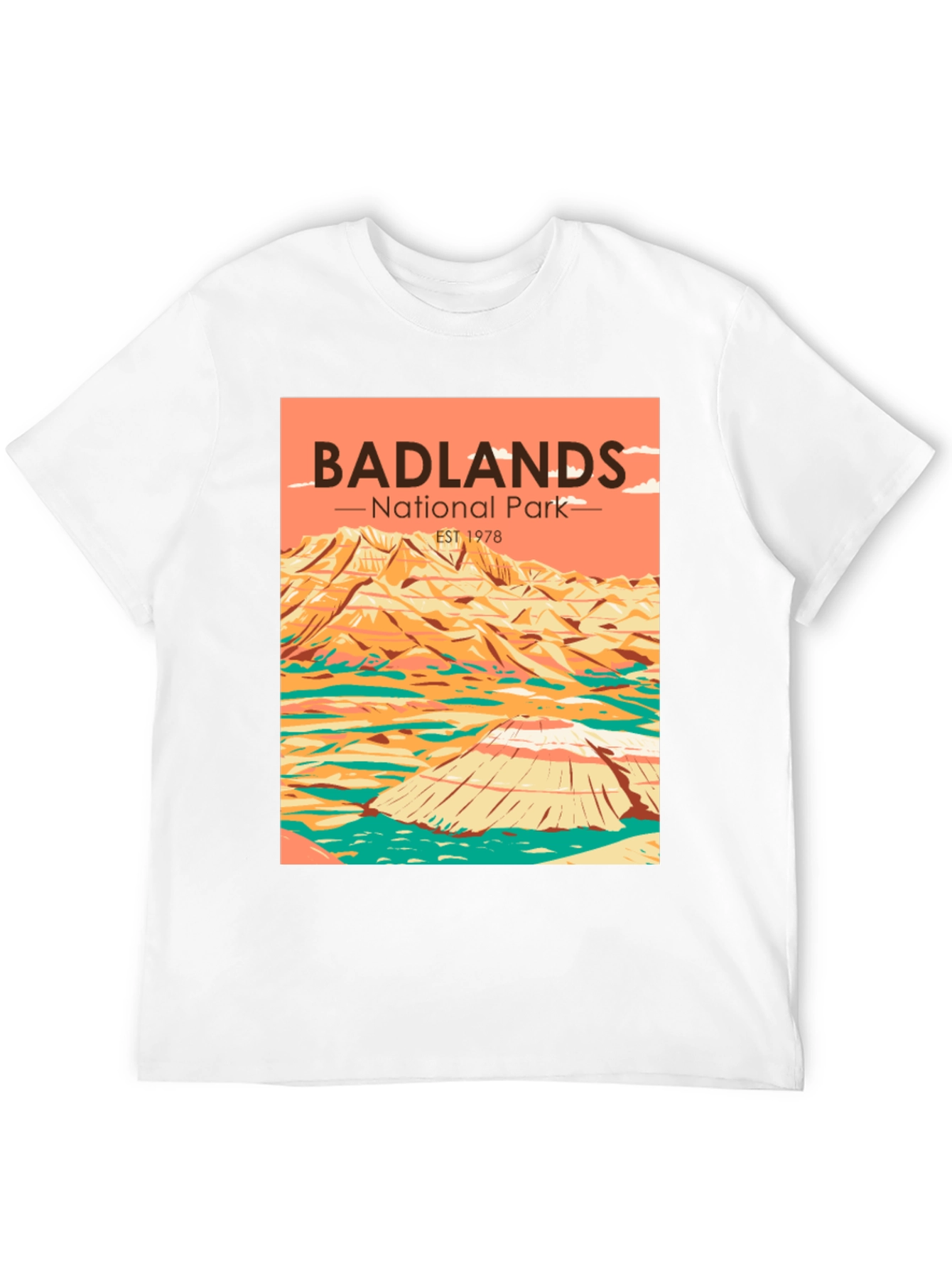 Badlands National Park T-Shirt - Retro Style