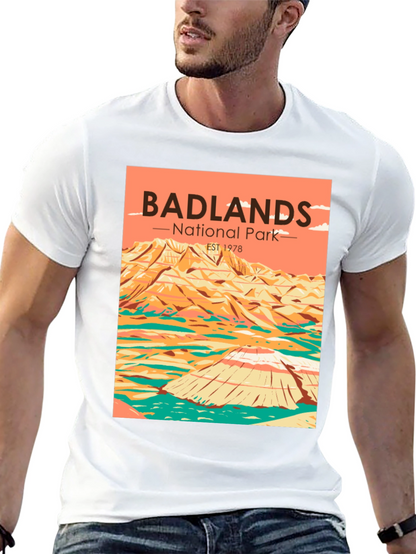 Badlands National Park T-Shirt - Retro Style