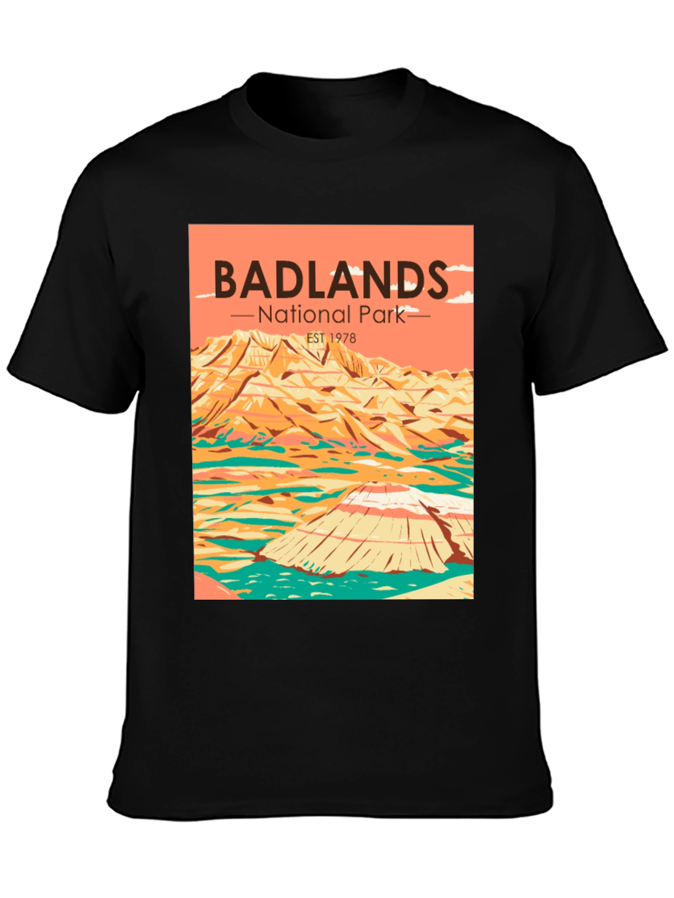 Badlands National Park T-Shirt - Retro Style
