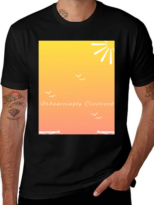 Urbanizingly Civilized Sunset Graphic Tee
