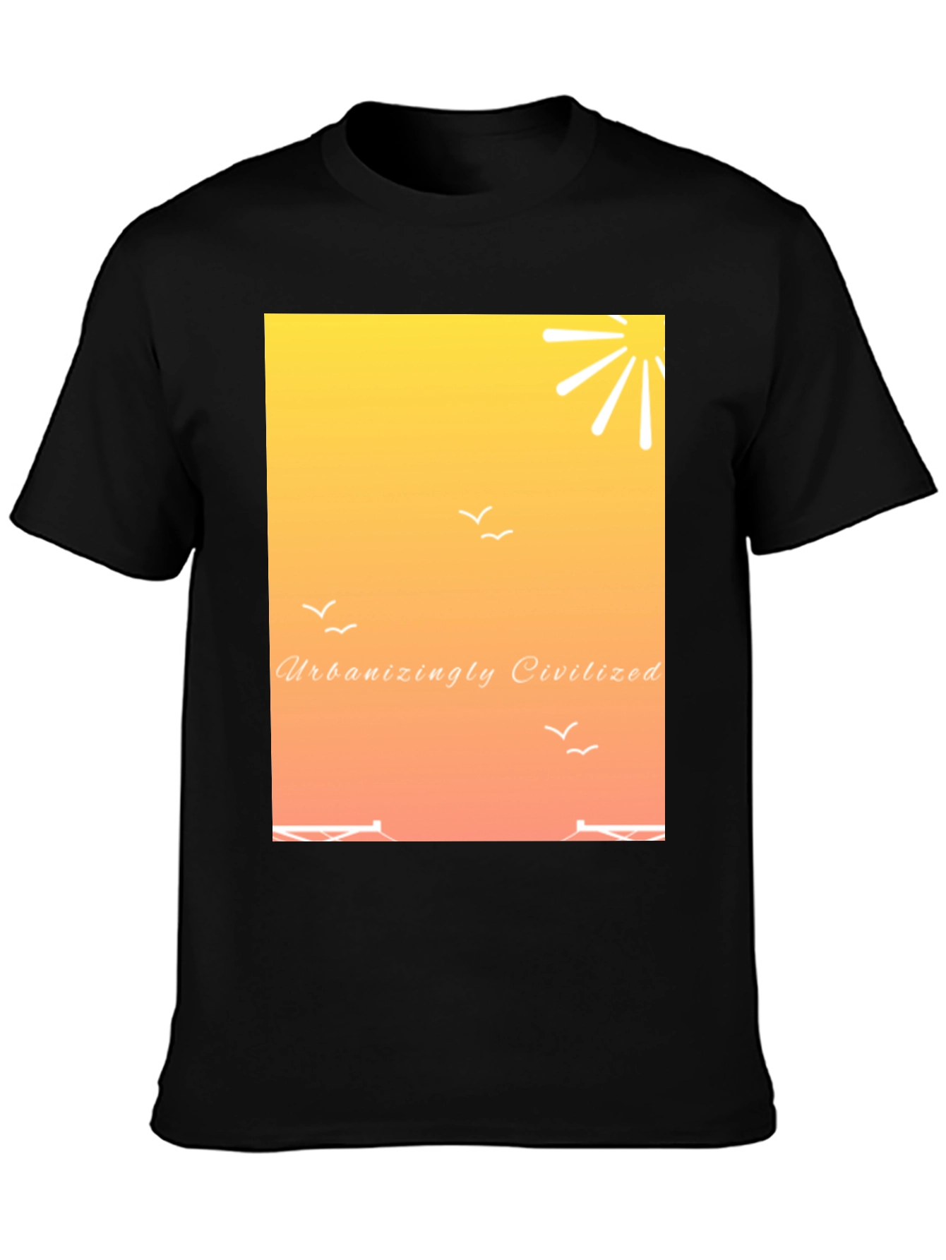 Urbanizingly Civilized Sunset Graphic Tee