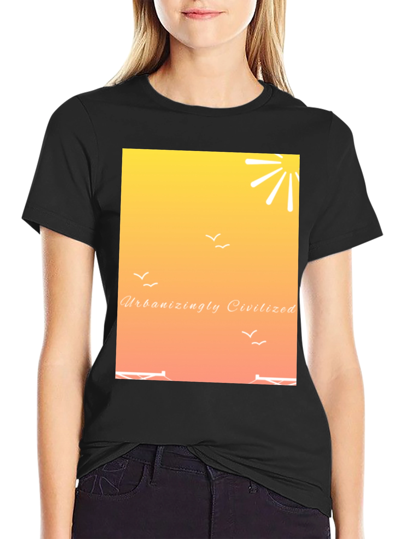 Urbanizingly Civilized Sunset Graphic Tee