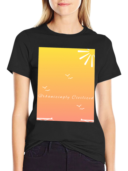 Urbanizingly Civilized Sunset Graphic Tee