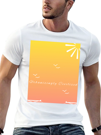 Urbanizingly Civilized Sunset Graphic Tee
