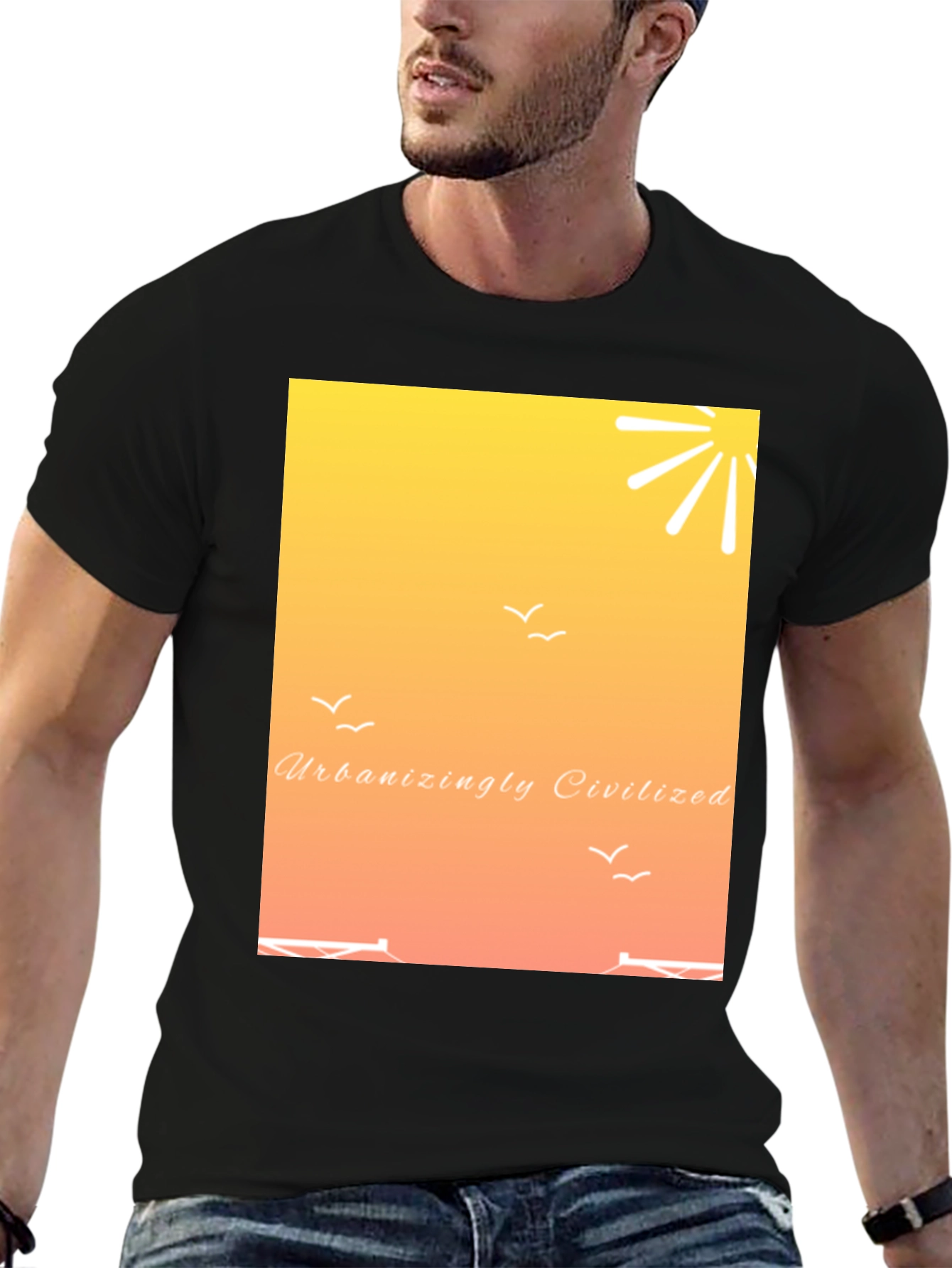 Urbanizingly Civilized Sunset Graphic Tee