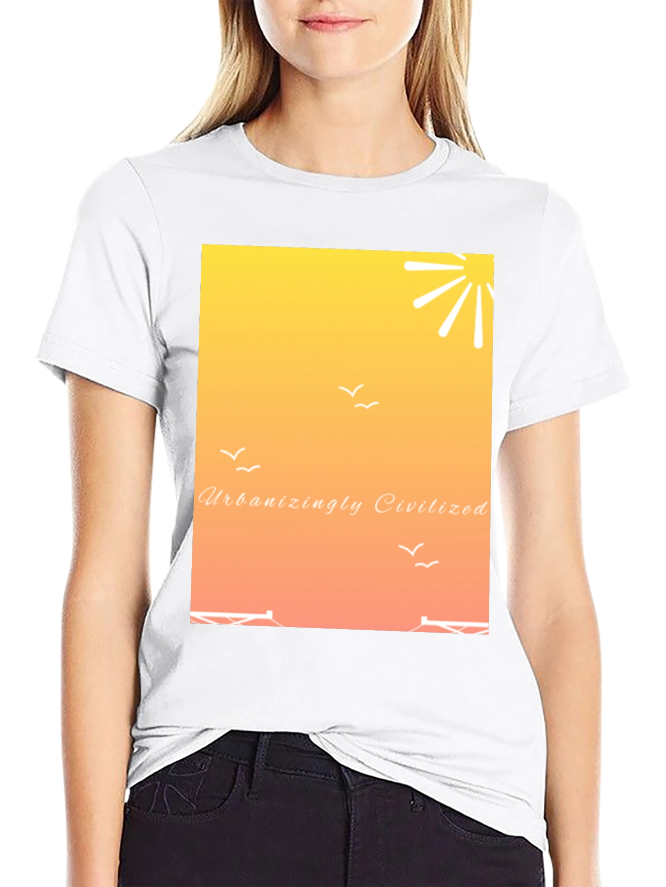 Urbanizingly Civilized Sunset Graphic Tee