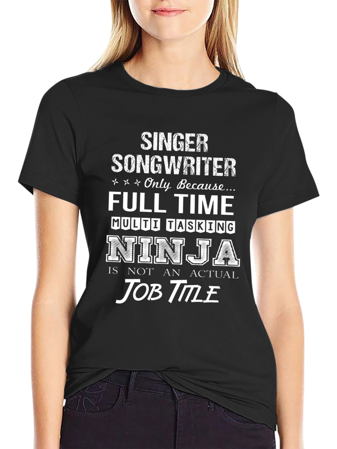 Singer Songwriter Ninja Job T-Shirt