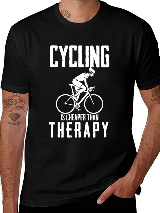 Cycling Cheaper Than Therapy T-Shirt