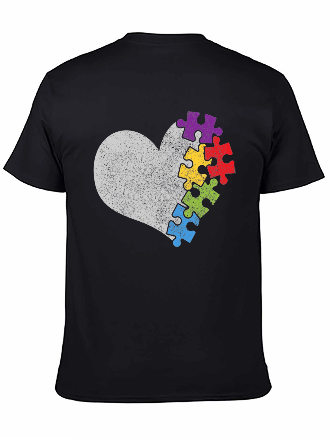 Autism Awareness Heart Puzzle T-Shirt