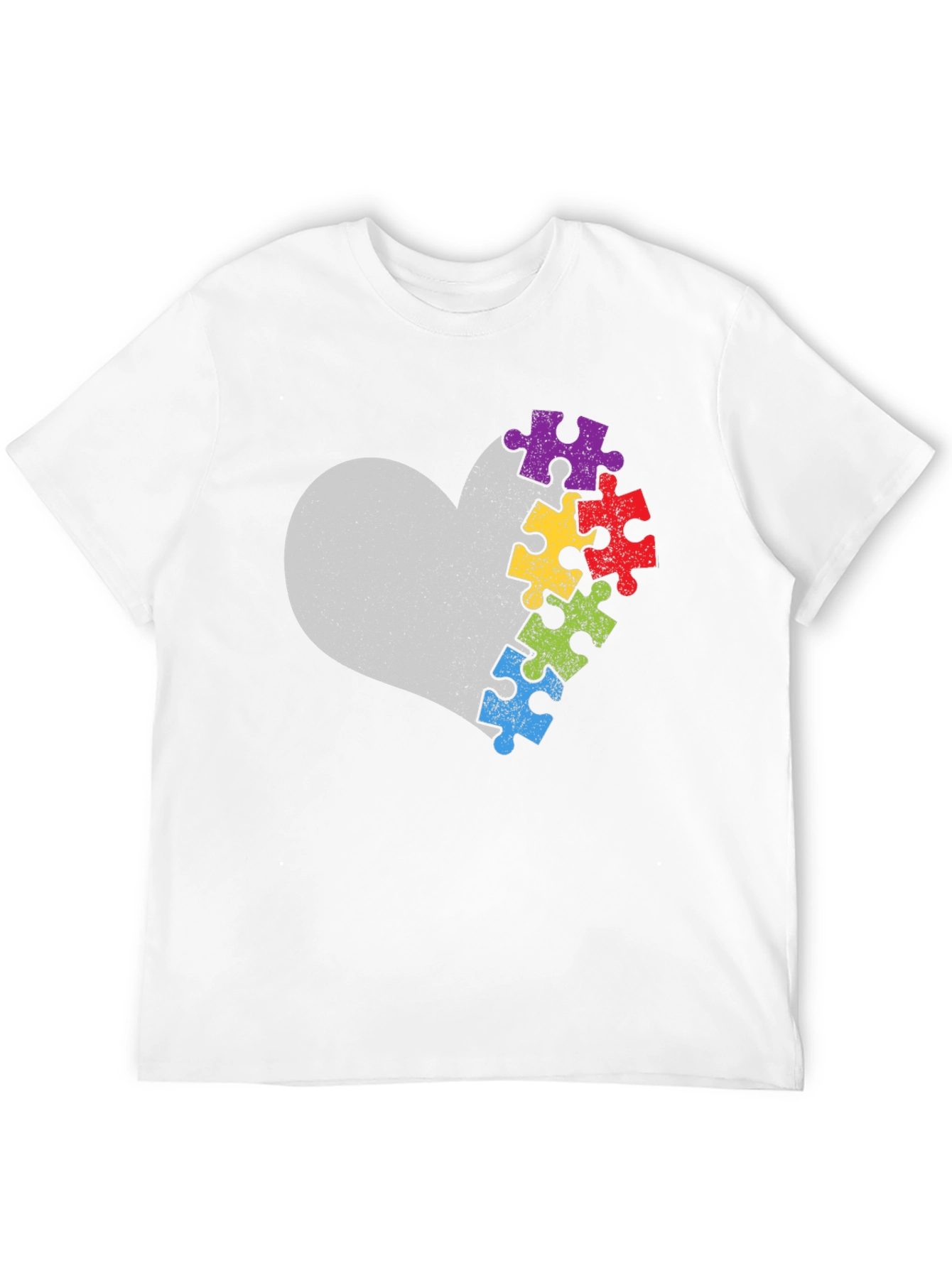 Autism Awareness Heart Puzzle T-Shirt