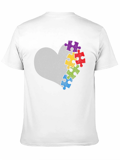 Autism Awareness Heart Puzzle T-Shirt