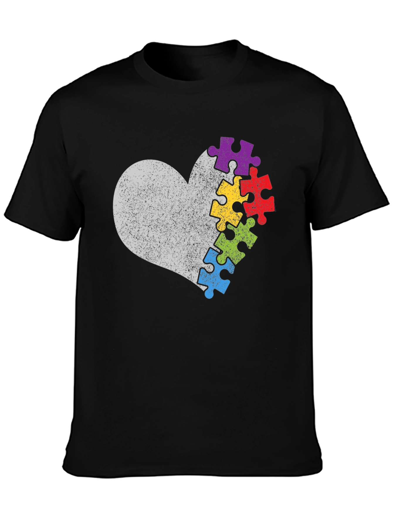 Autism Awareness Heart Puzzle T-Shirt