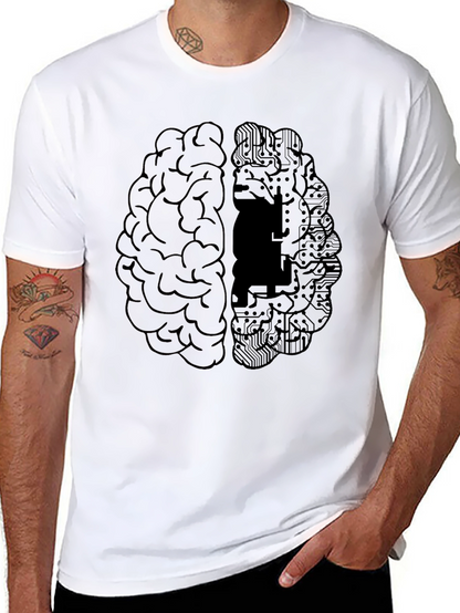 Brain Circuitry Graphic Tee - Smart Style