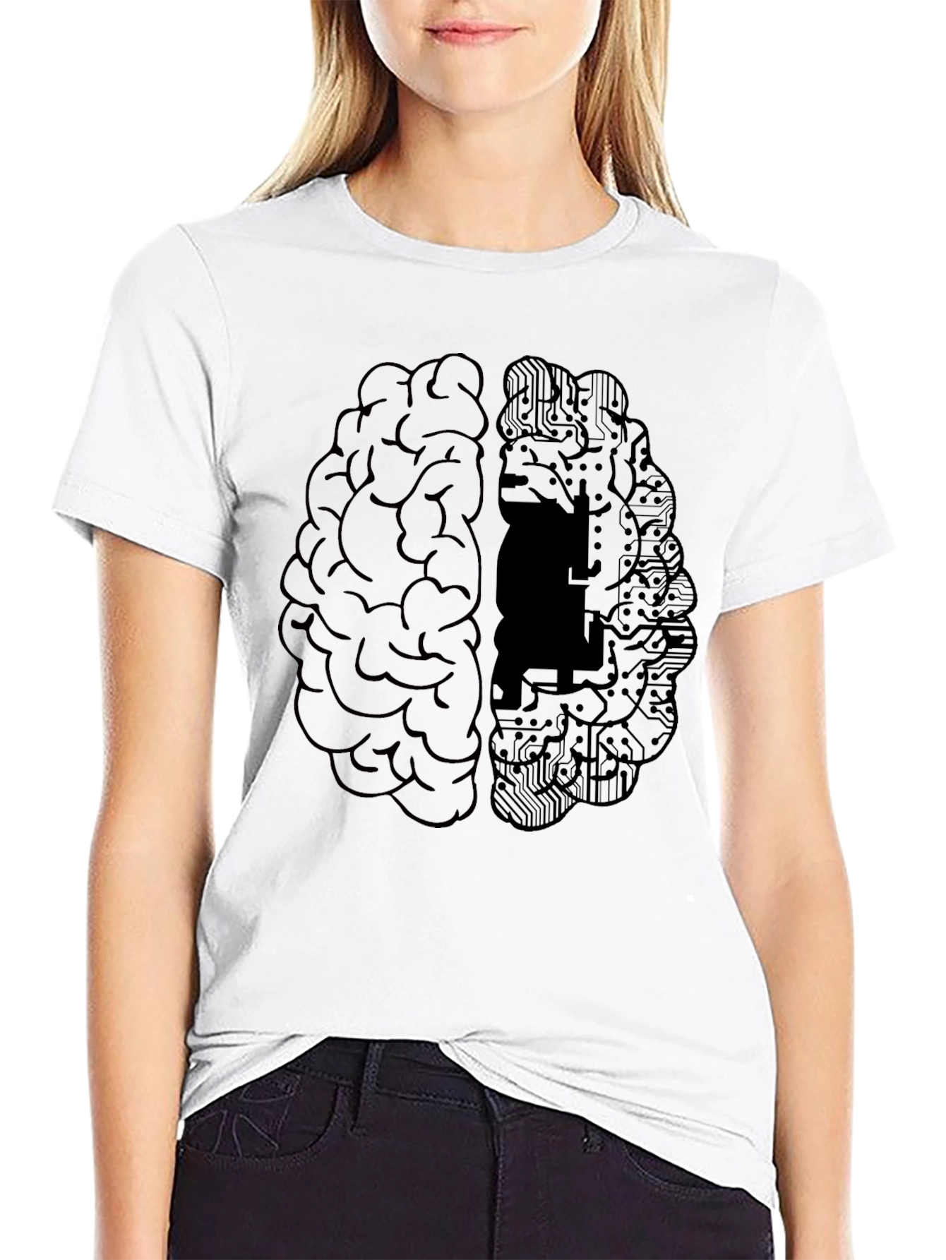 Brain Circuitry Graphic Tee - Smart Style
