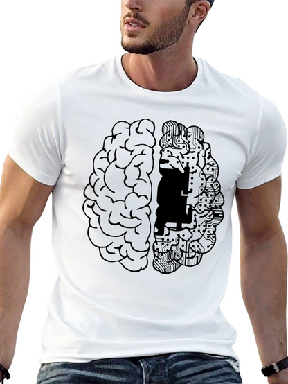 Brain Circuitry Graphic Tee - Smart Style